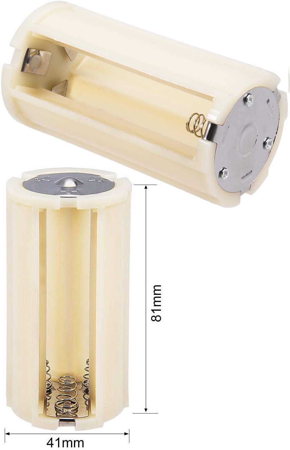 Portapilas 3x18650 3P Blanco